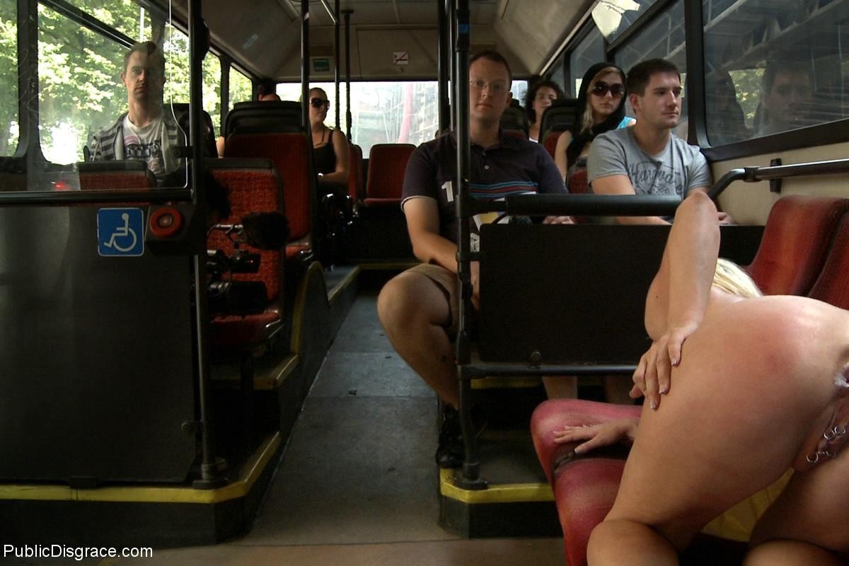 Beautiful Young Girl Gets Fucked In Public Bus For Everyone To See And Use Then